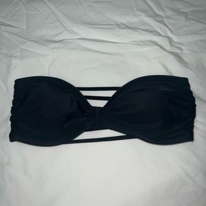 Strappy black bikini top
